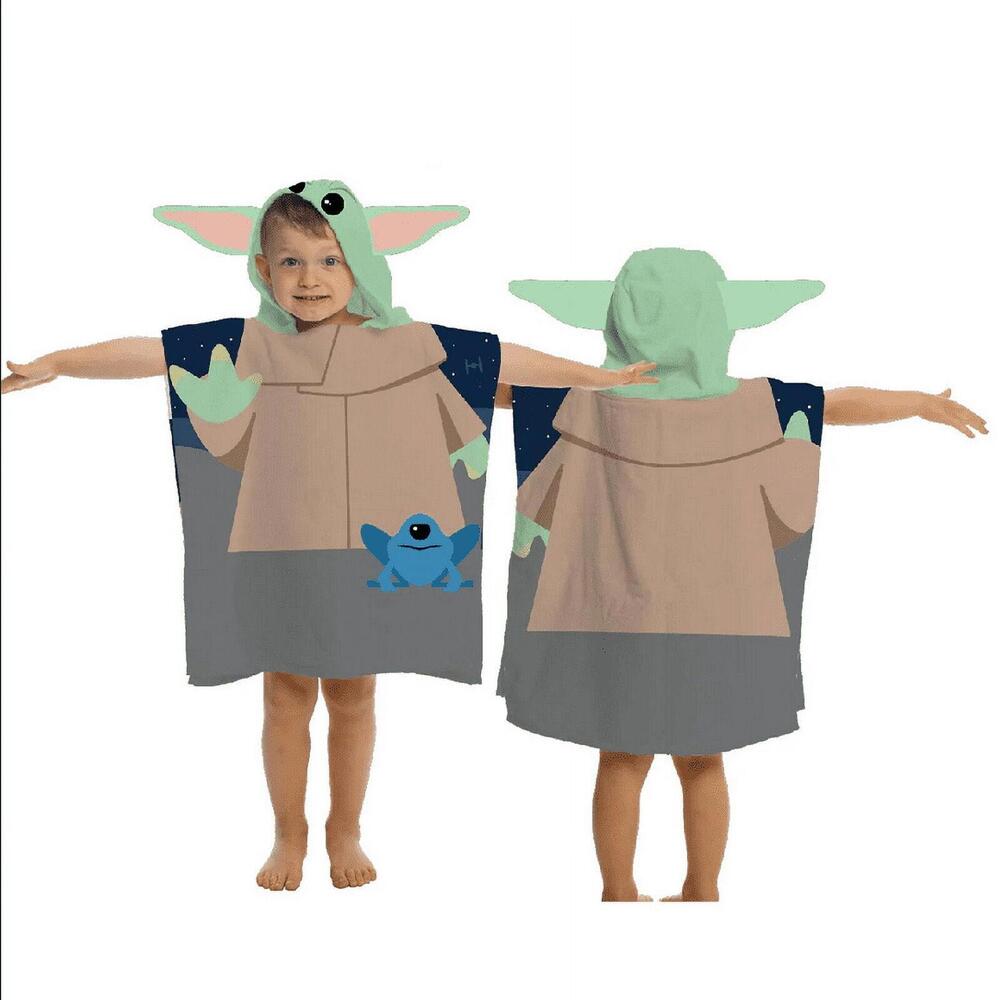Star Wars Yoda Flannel Plush Hooded Poncho